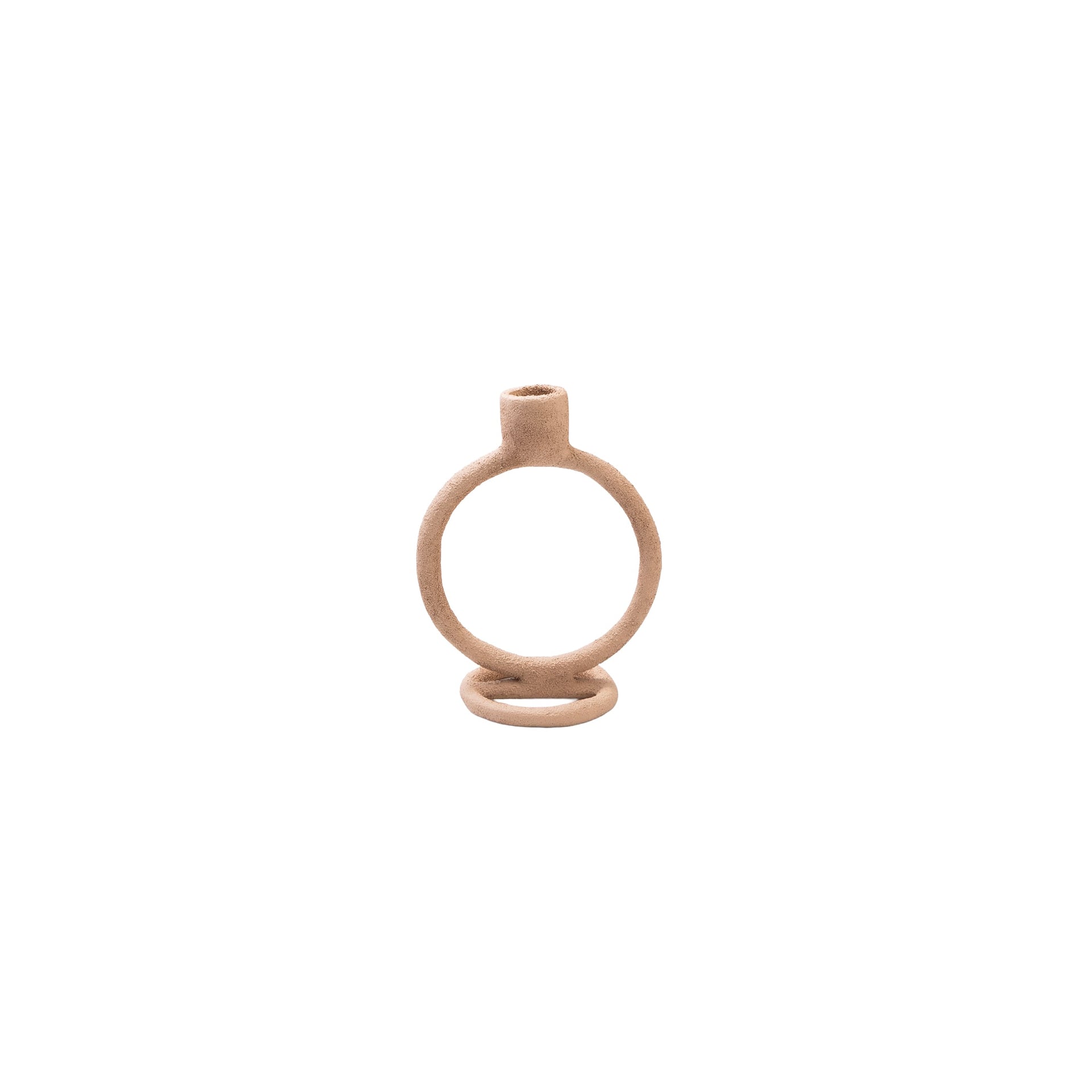 sögne oval candle holder beige