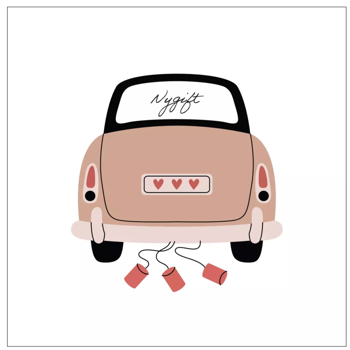 sögne card wedding  nygift 