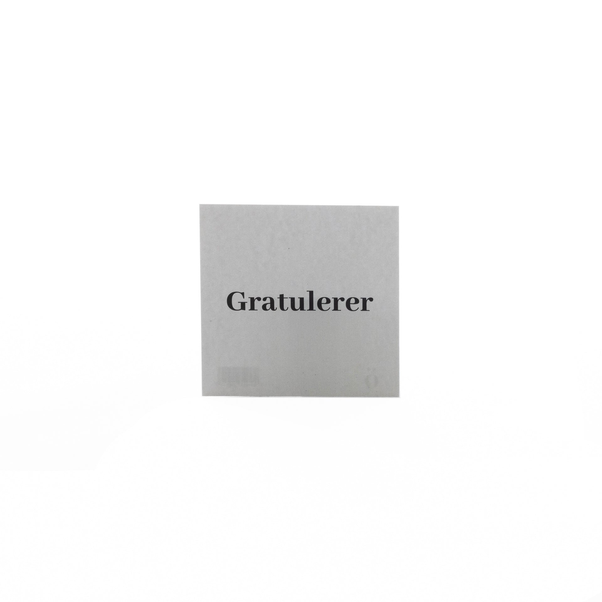 sögne card 8x8cm gratulerer