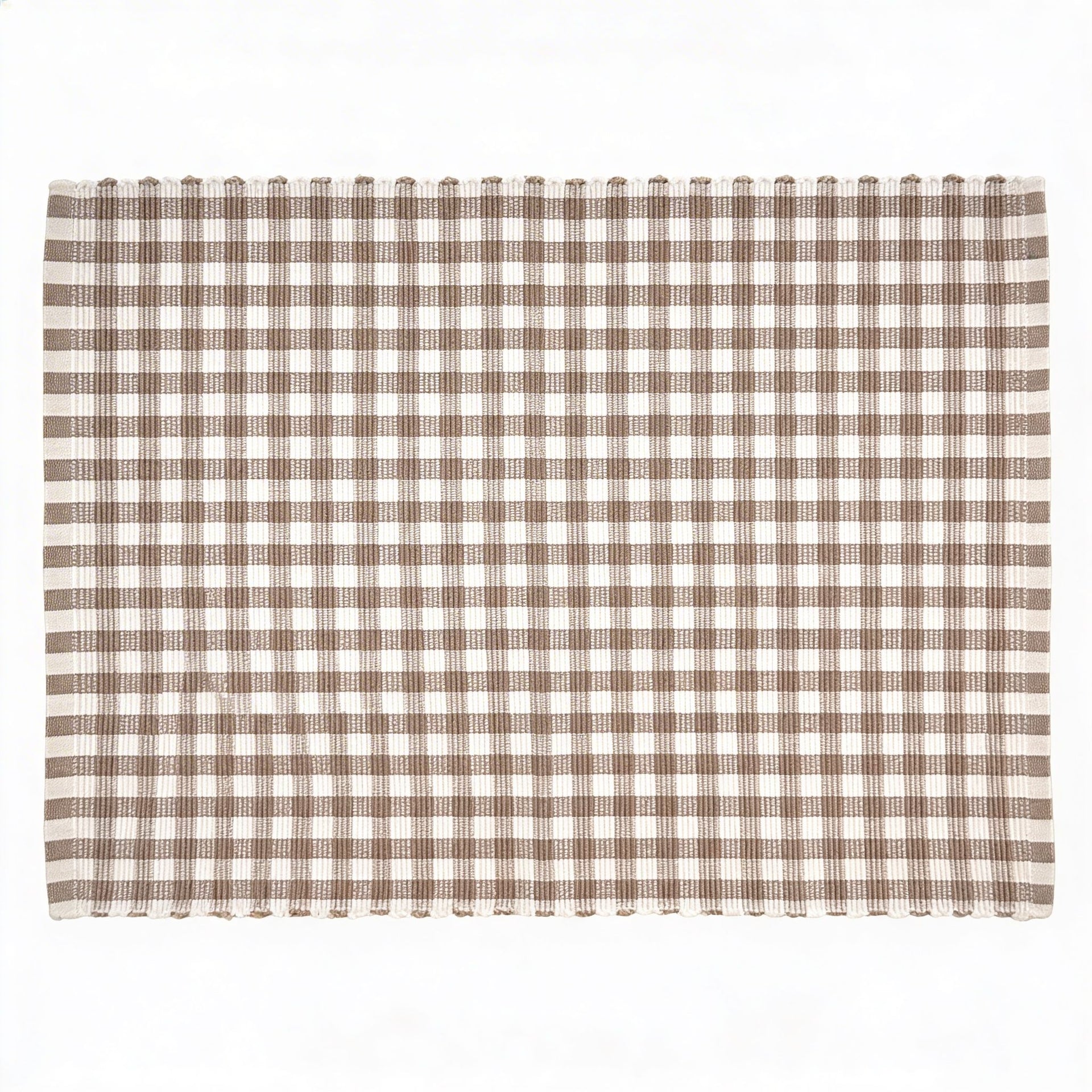 sögne placemat check white/beige