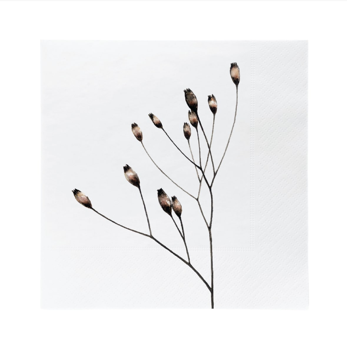 sögne serviett blomst valmue