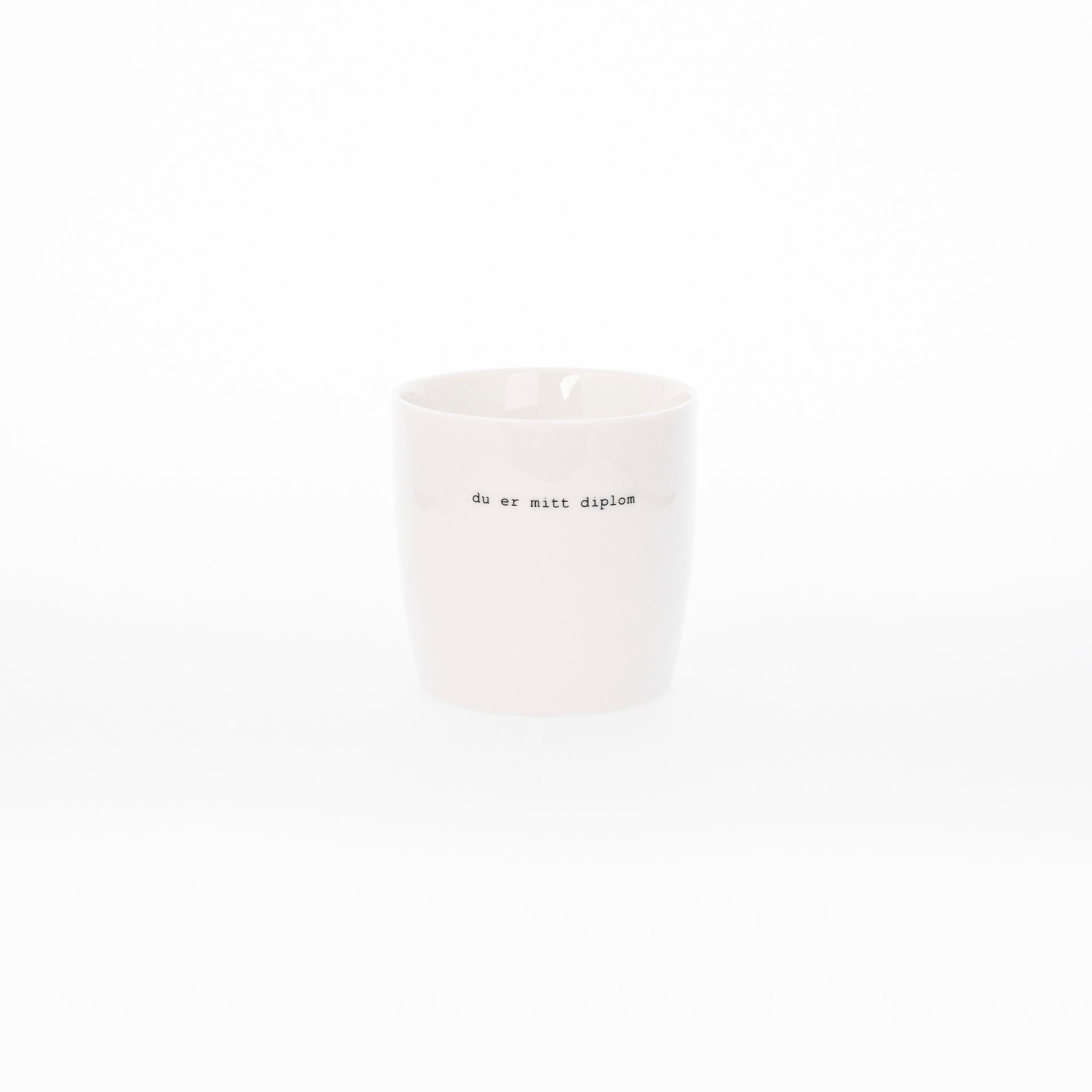 sögne mug Trygve skaug white  du er mitt diplom