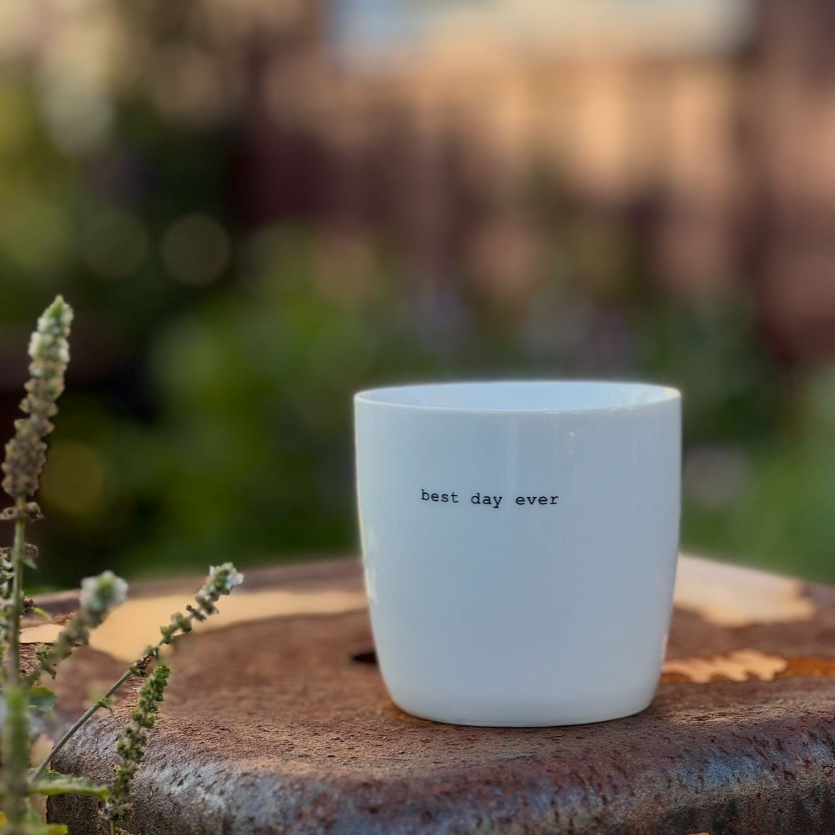 sögne mug white  best day ever