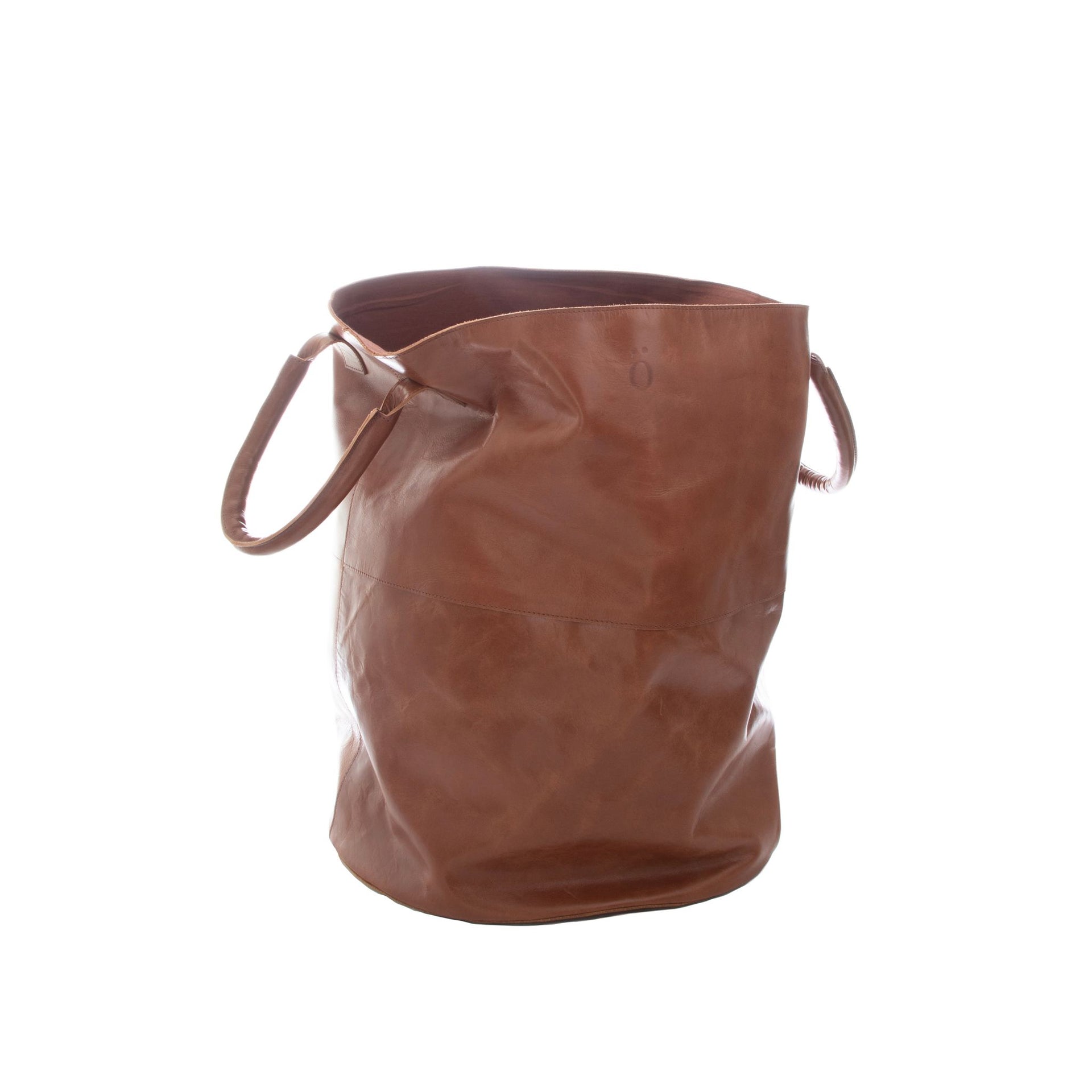 sögne bag skinn brun