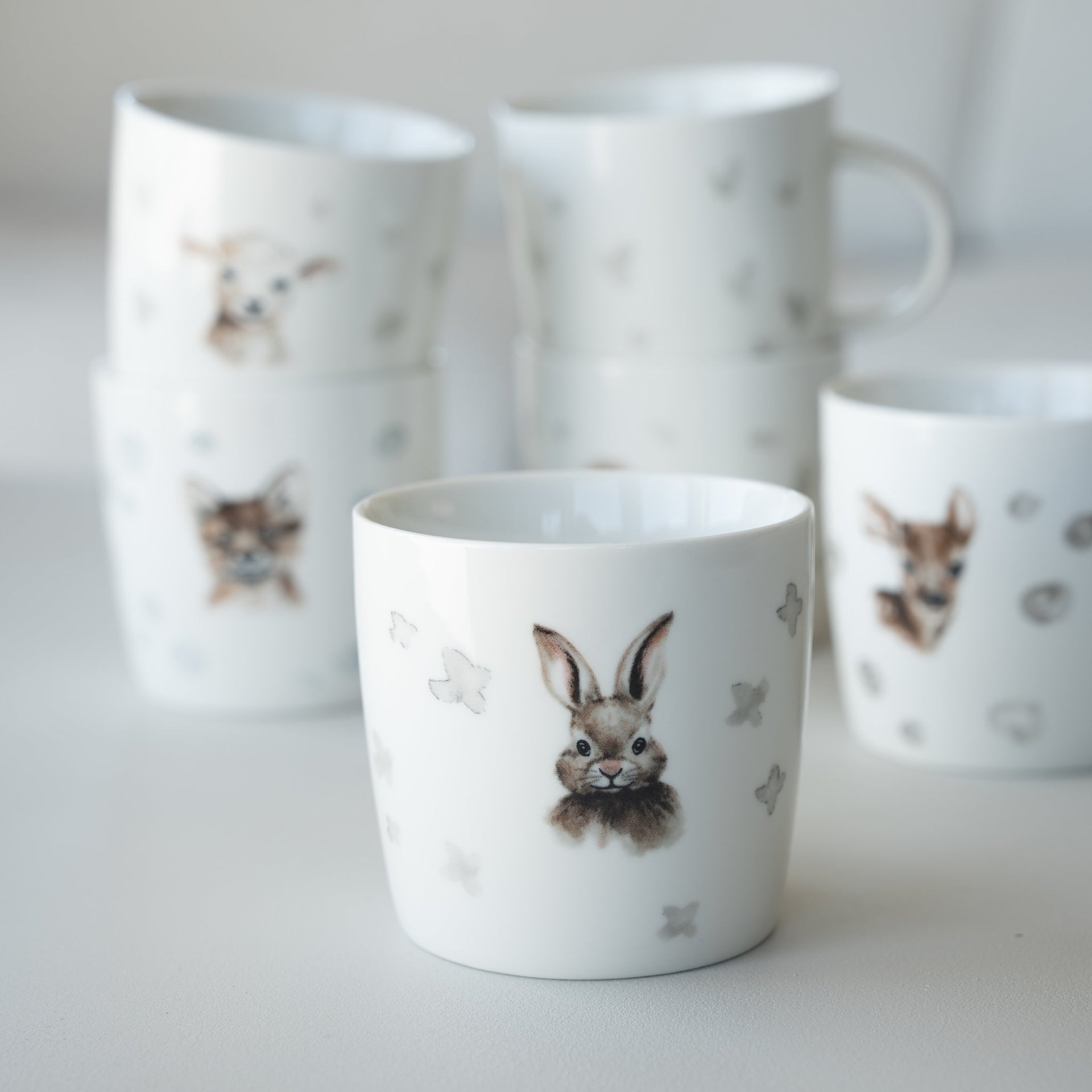 sögne mug white with rabbit