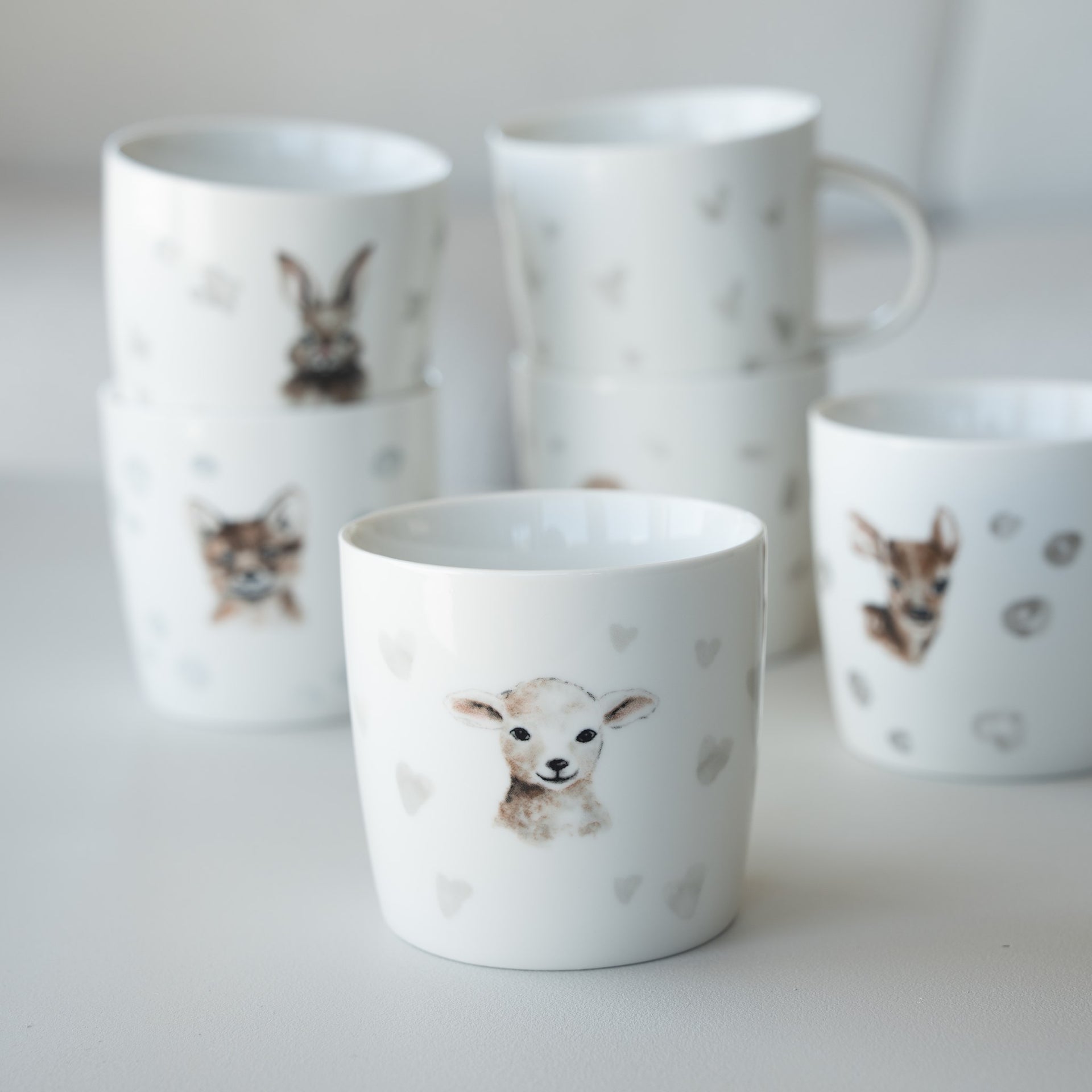 sögne mug white with lamb