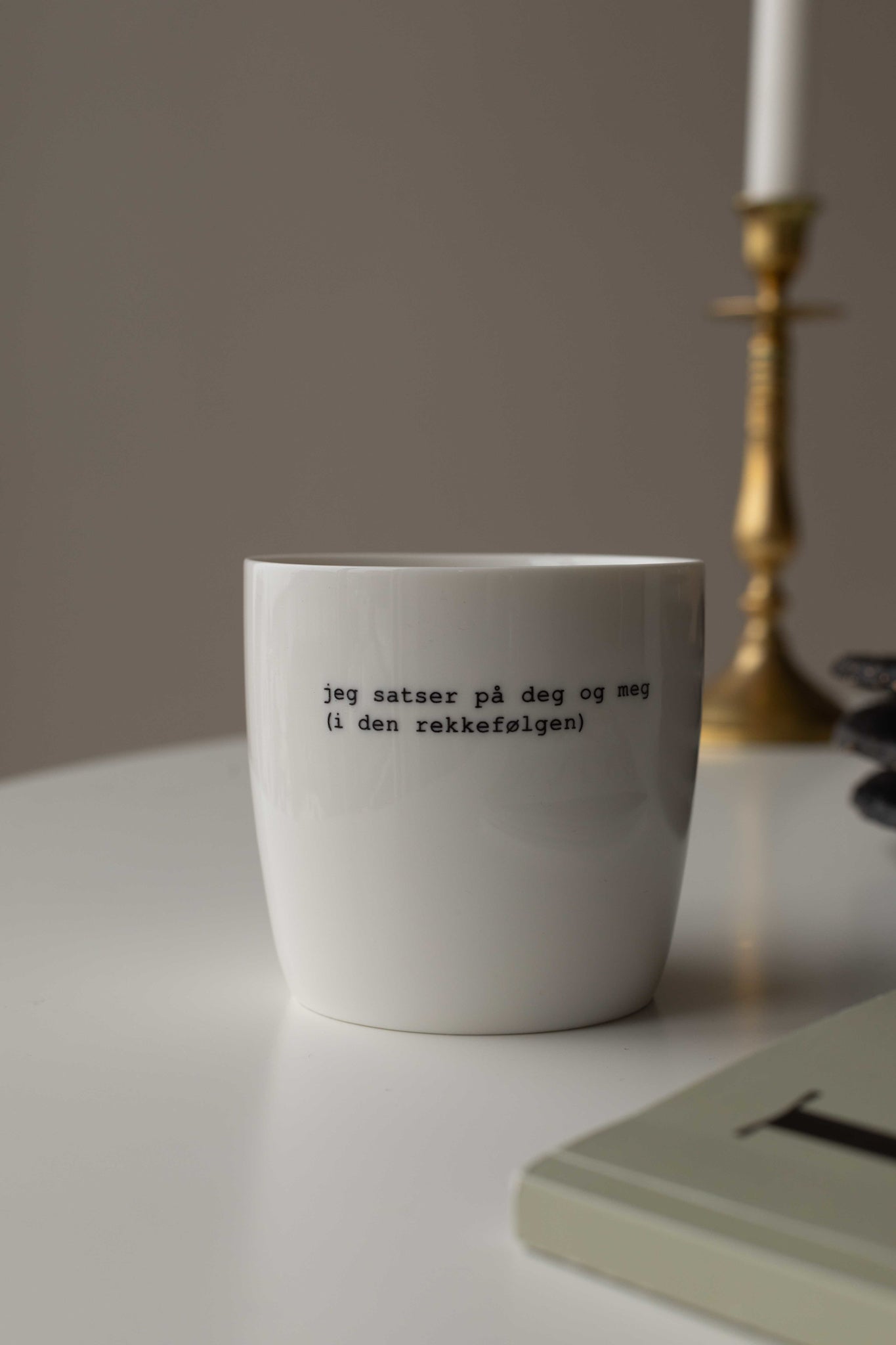 sögne mug Trygve skaug white  jeg satser på deg og meg