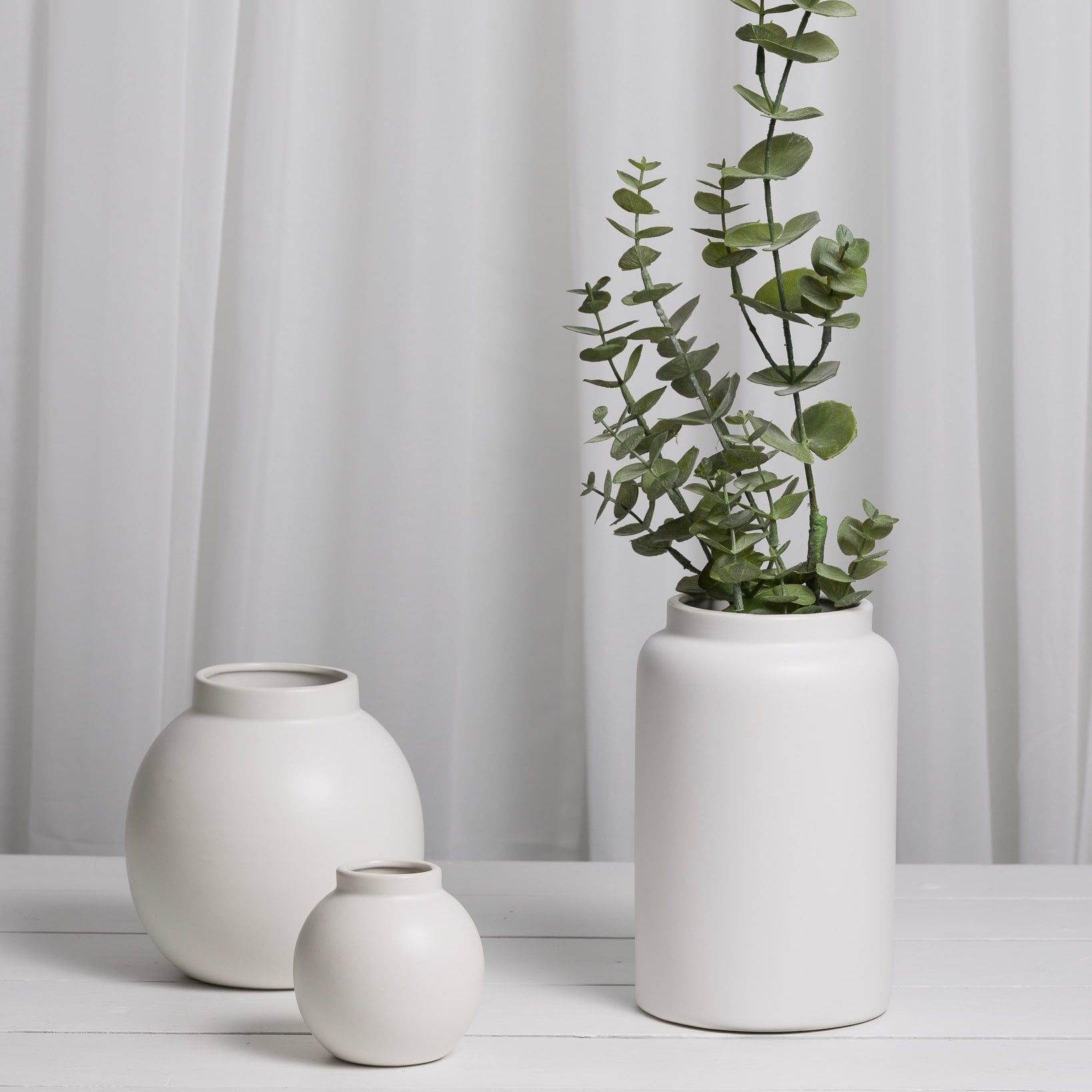 Sögne Nora vase white 22 cm