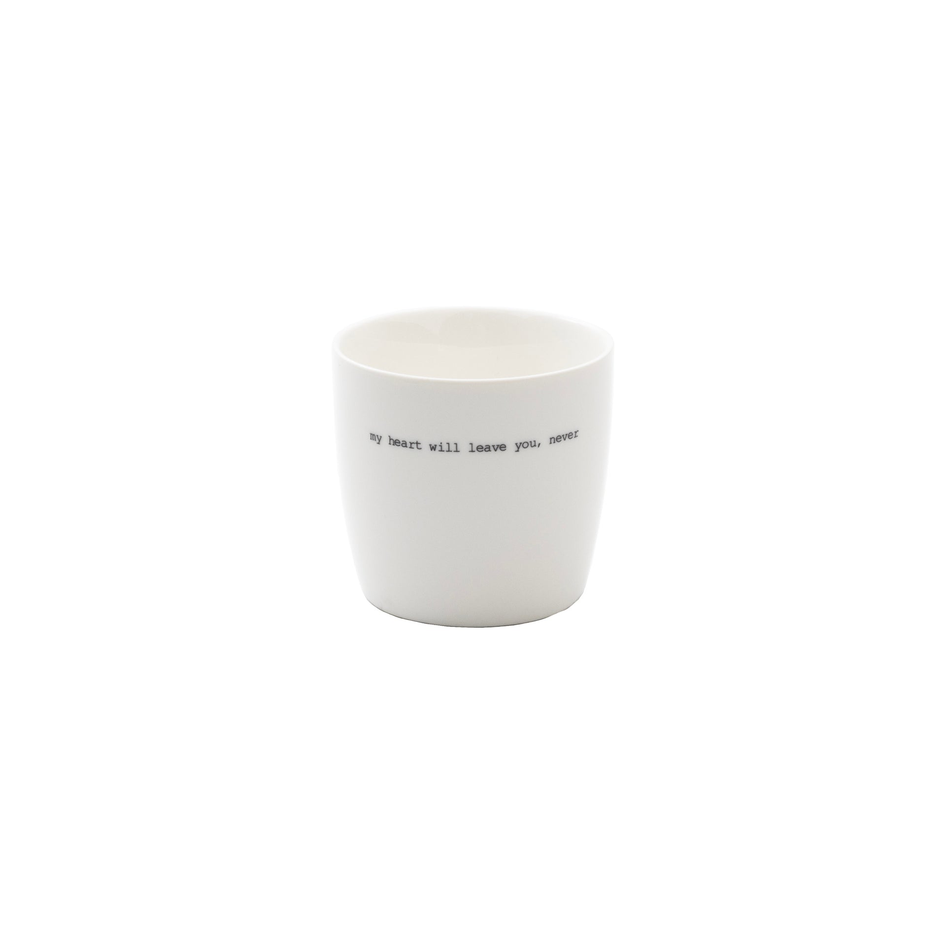 sögne mug white my heart will leave you never