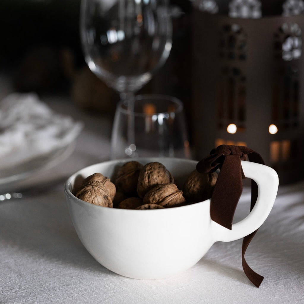 sögne metal bowl white