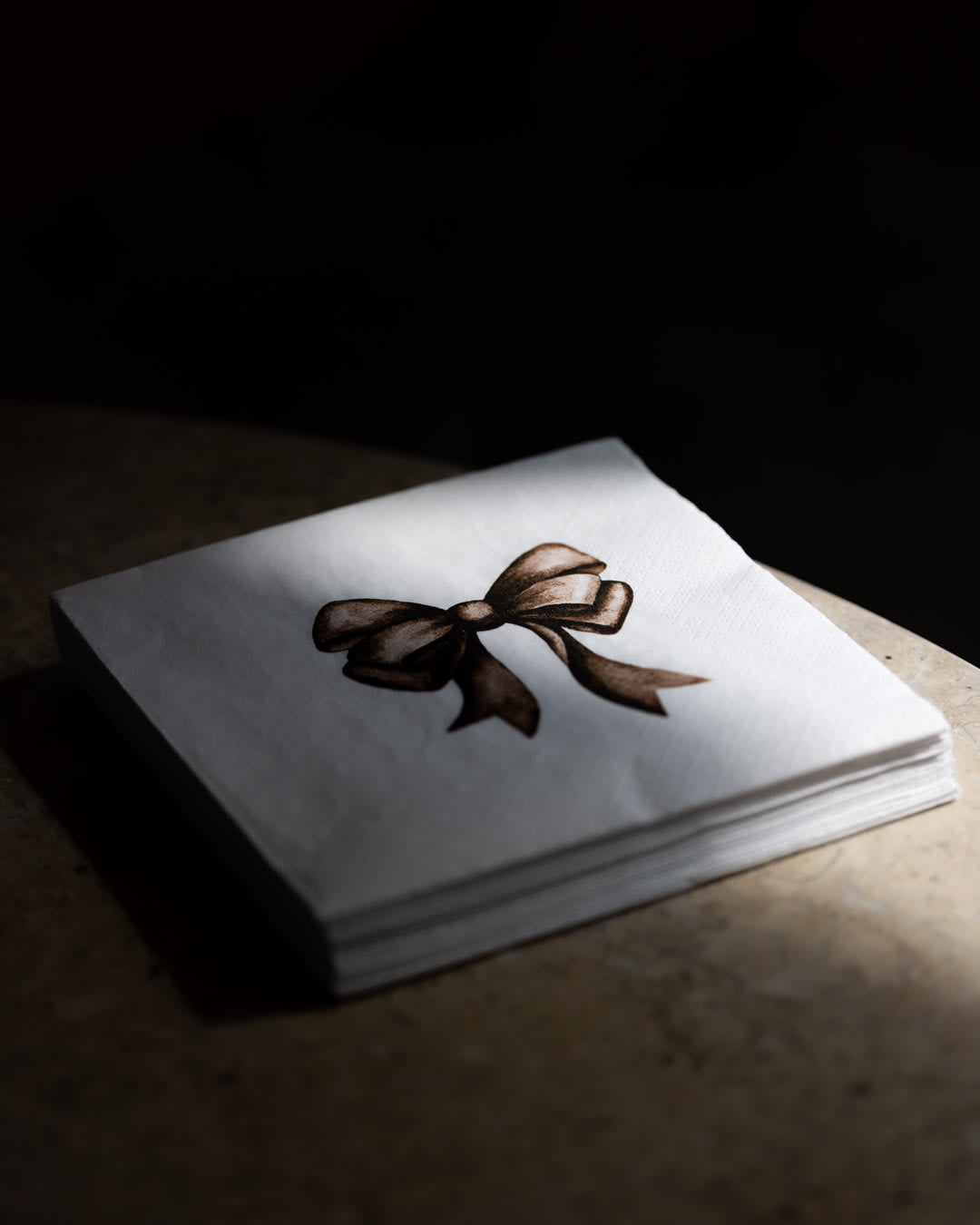 sögne paper napkin lunch christmas bow