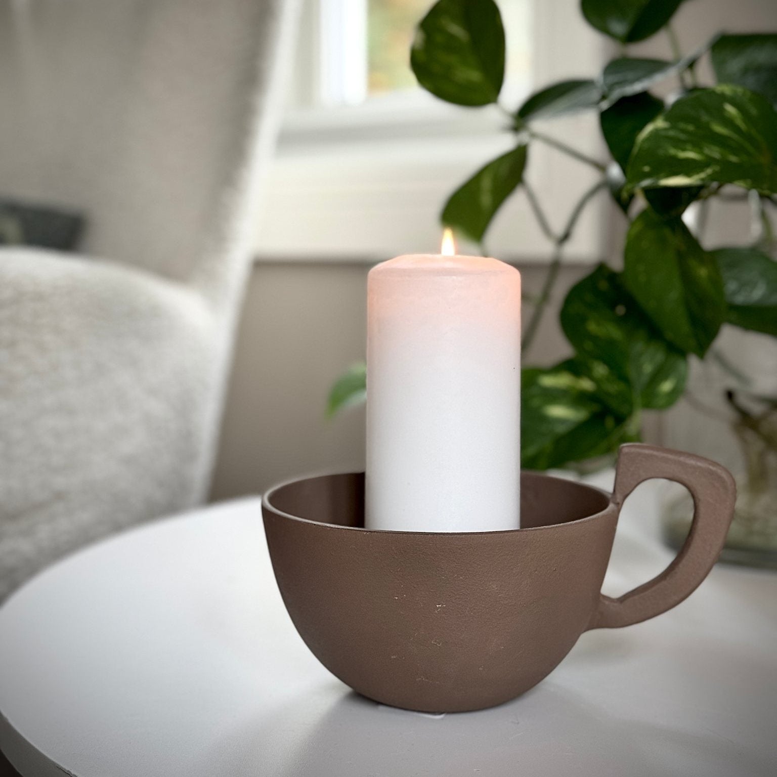 sögne metal bowl brown