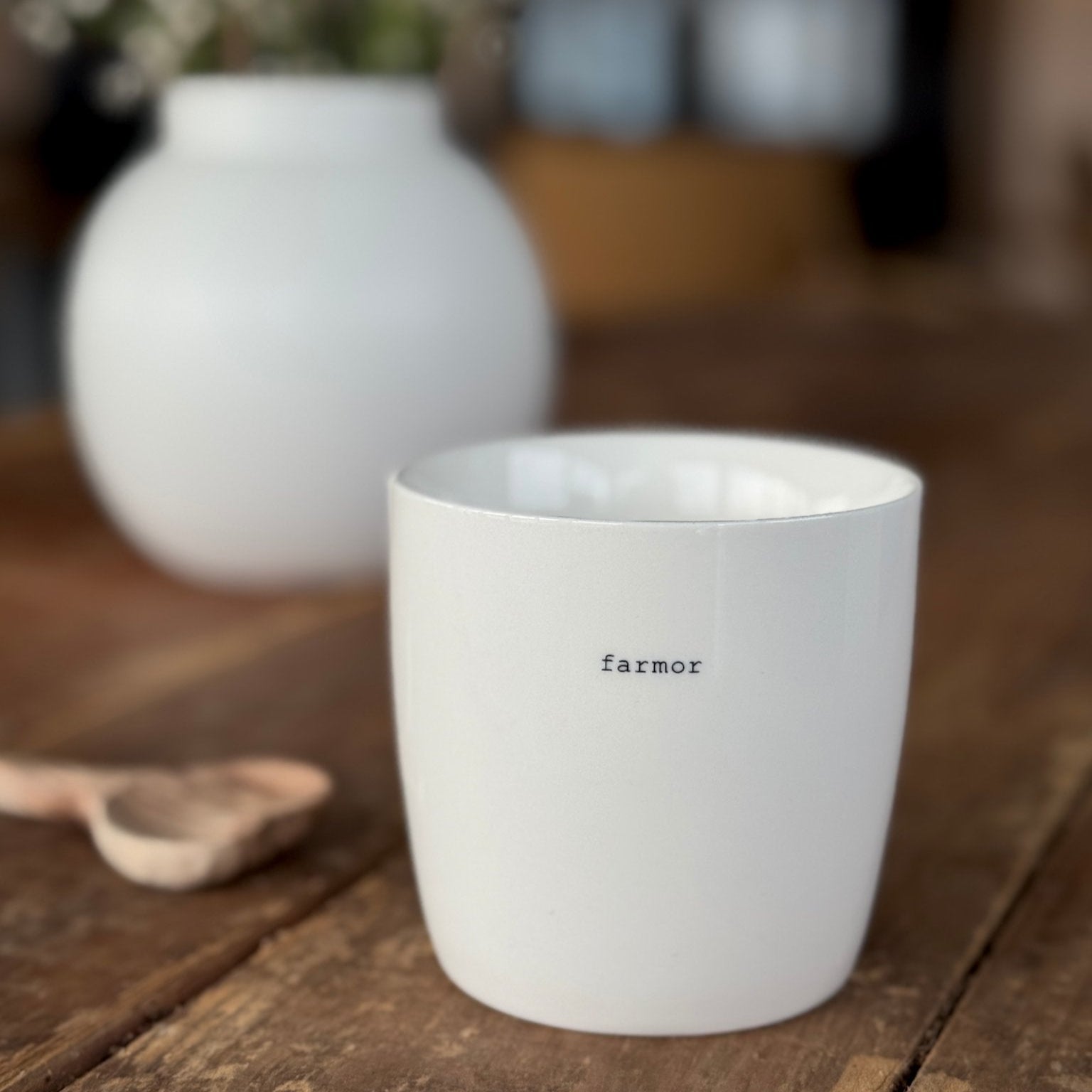 sögne mug white farmor