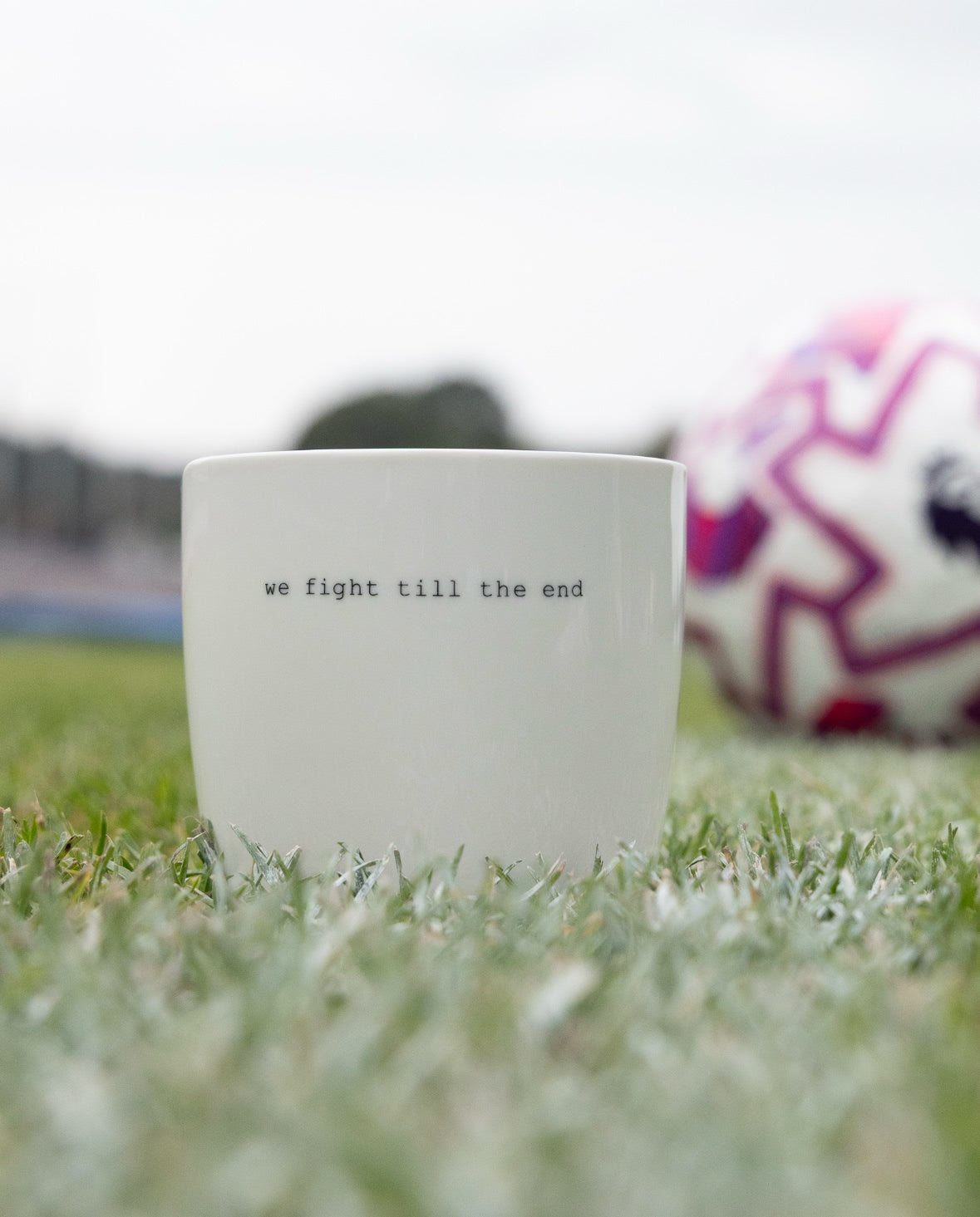 sögne mug white we fight till the end