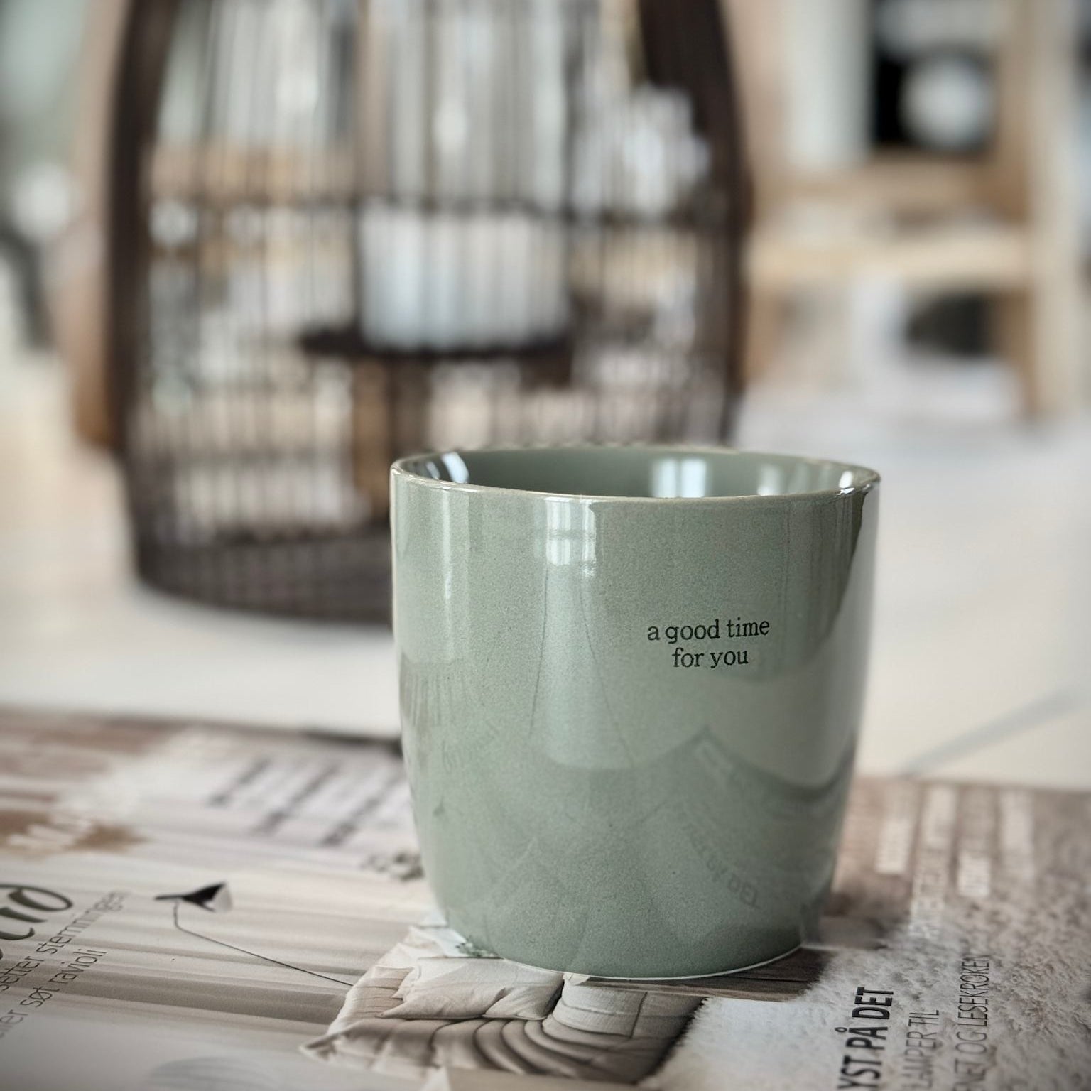 sögne mug ligth green a good time for you