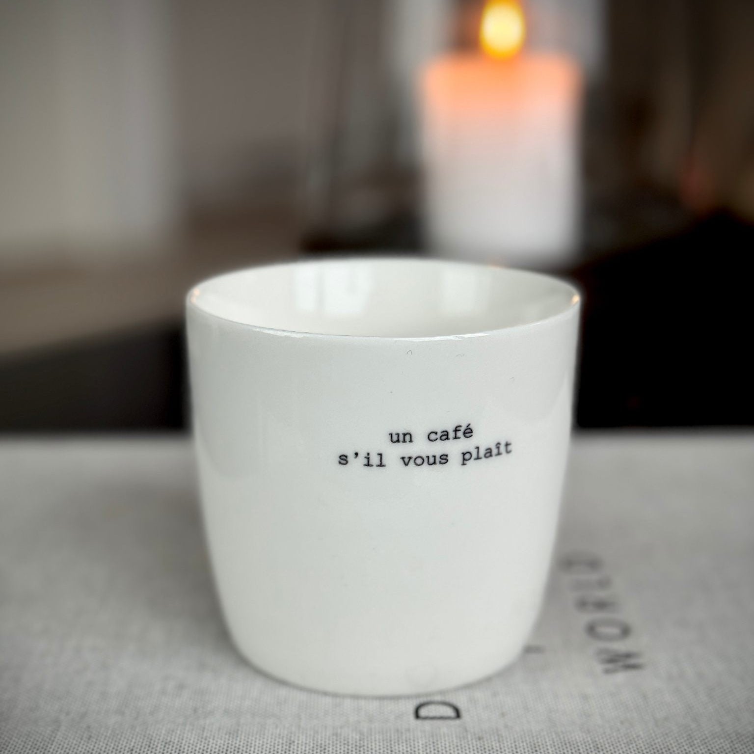 sögne mug white  un cafÈ