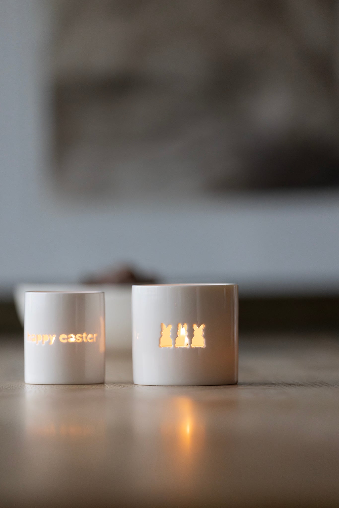 sögne white t-light holder easter bunnies medium