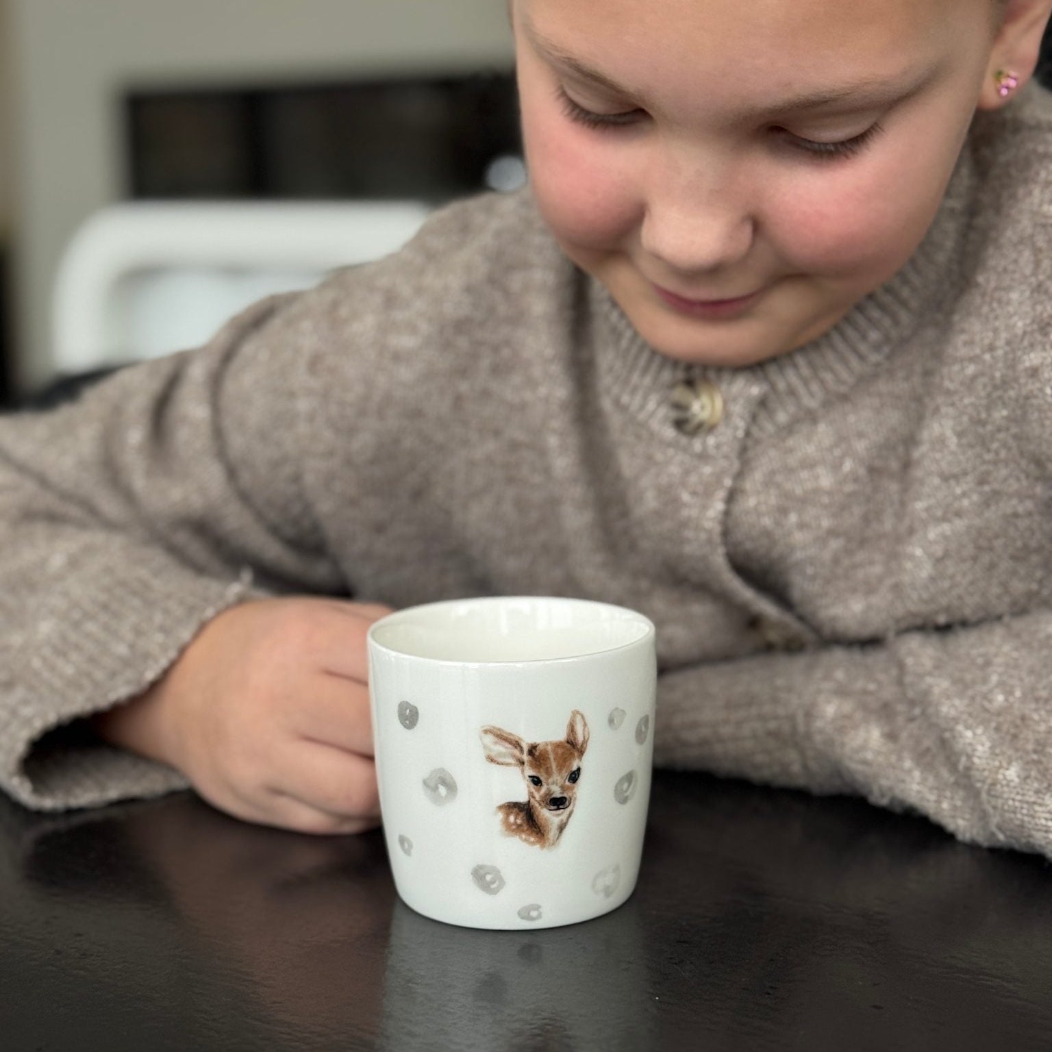 sögne krus hvit kids rådyr