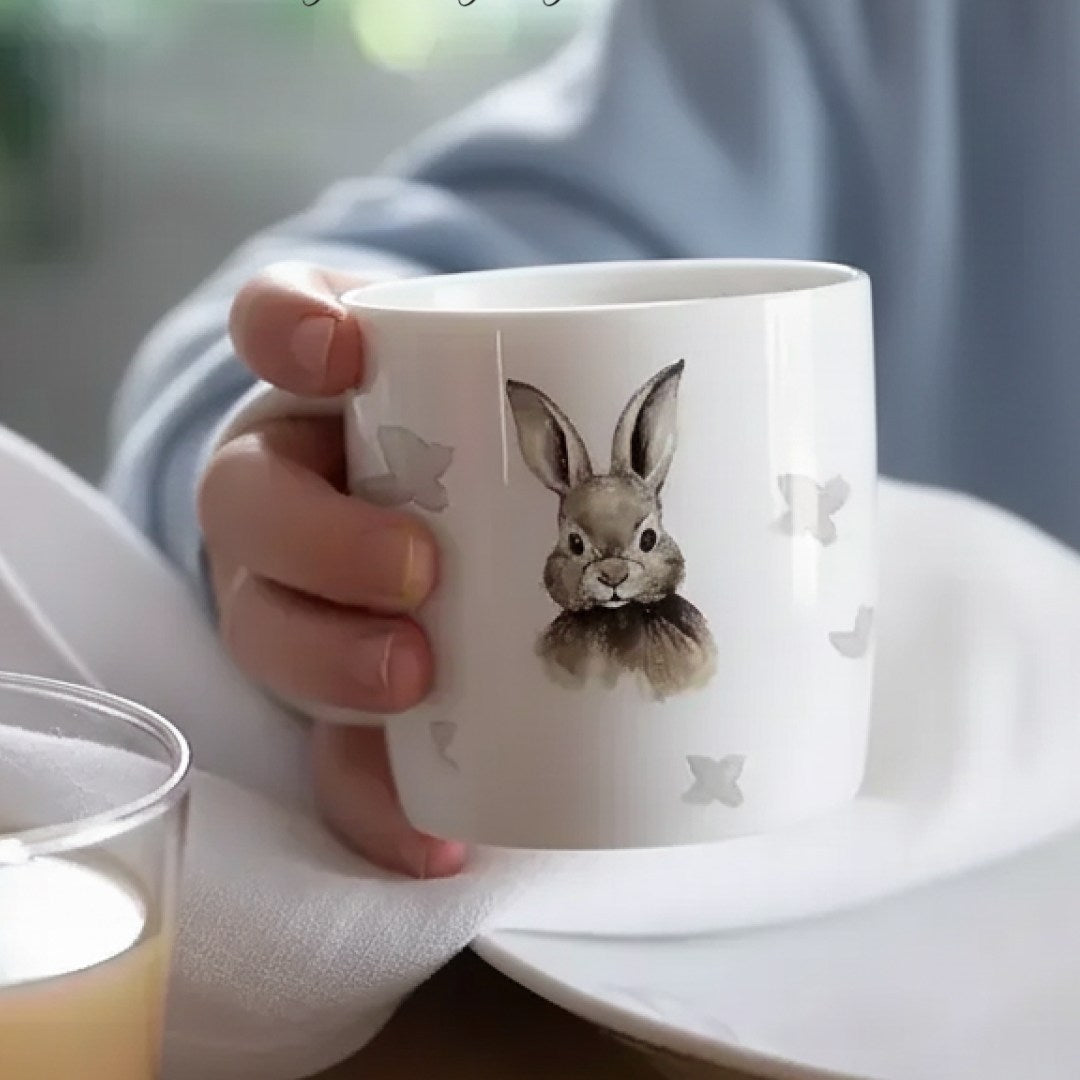 sögne mug white with rabbit