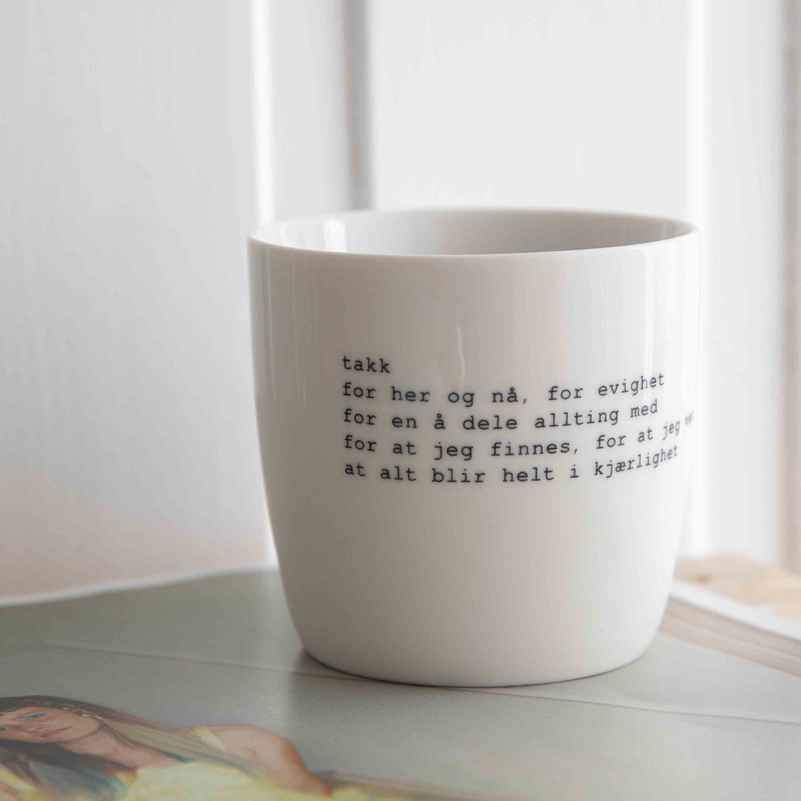 sögne mug Trygve skaug white takk for her og nå