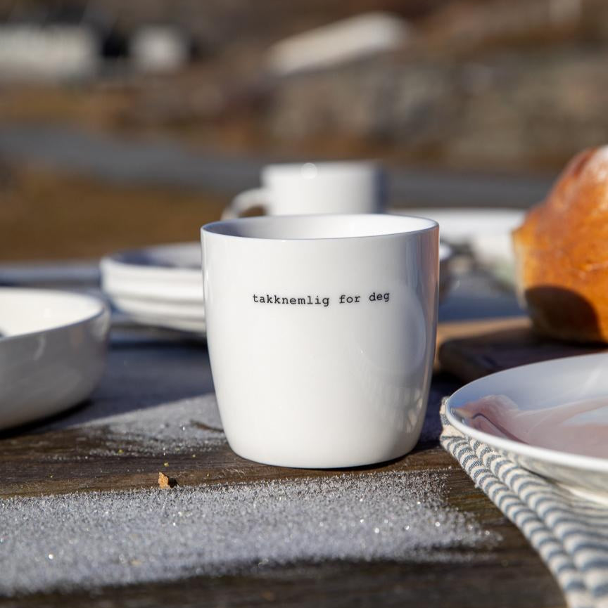 sögne krus hvit  takknemlig for deg