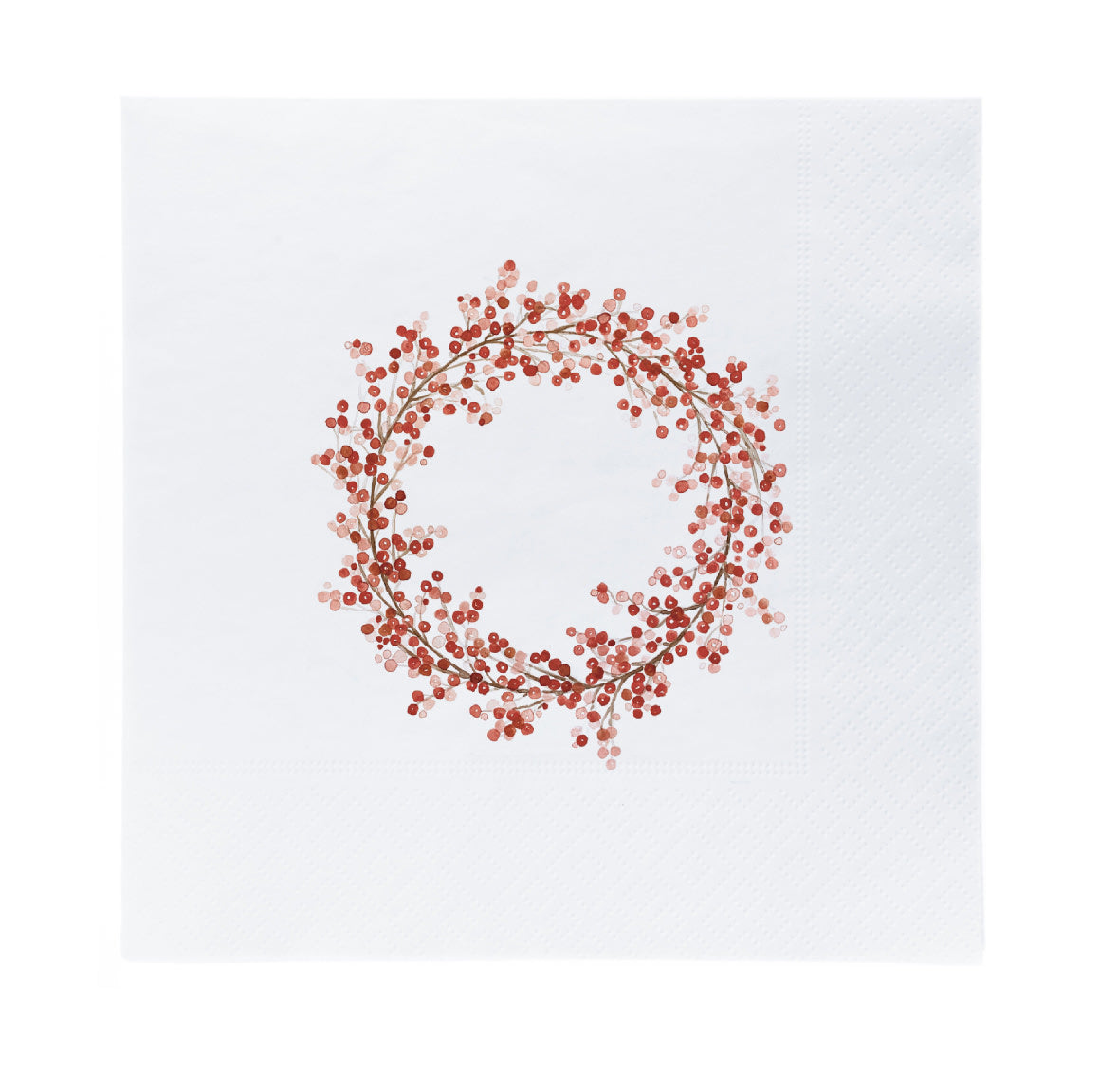 sögne serviett julekrans rød